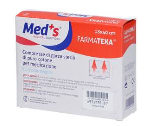 Garza sterile - 18 x 40 cm - scatola da 12 compresse (imbustate singolarmente) - Med's - GAZ187F - 8000246004345 - DMwebShop
