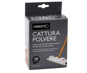 Panno catturapolvere antistatico - 22 x 28 cm - bianco - conf. 20 pezzi - Perfetto - 0260I - 8000957026094 - DMwebShop