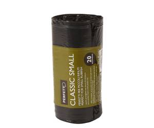 Sacchi per rifiuti Classic Small - 50 x 60 cm - 30 lt - 10 micron - nero rotolo da 20 sacchetti - Perfetto - 0359 - 8000957035904 - DMwebShop