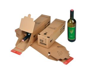 Scatola CP 181 per bottiglie - modulo base per 1 bottiglia - 74 x 74 x 305 mm - conf. 10 pezzi - Colompac - CP 181.101 - 4033657964599 - DMwebShop