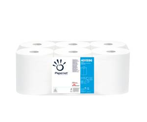 Asciugamani in rotolo Centrefeed Maxi 2 veli 18 gr 19,7 cm x 137 mt bianco - 2043