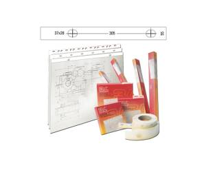 Banda appendi disegni 55 mm x 50 mt PVC bianco opaco - 3044