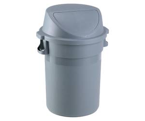 Bidone Maxipush diametro 55,5 cm altezza 78 cm PPL 80 lt grigio Medial 114125 - 8866