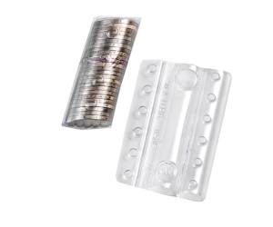 Blister portamonete 1 cent trasparente sacchetto da 100 blister - 8675