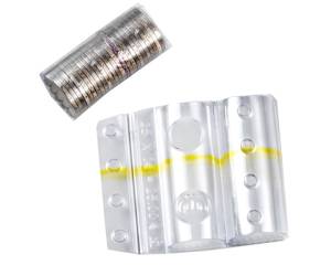 Blister portamonete 1 euro fascia gialla sacchetto da 100 blister - 8677