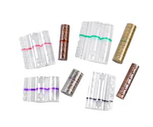 Blister portamonete 2 cent fascia grigia sacchetto da 100 blister - 8676