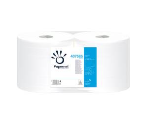 Bobina asciugatutto Special microgoffrata 2 veli diametro 25 cm 23,4 cm x 180 mt 18 gr Papernet 407565 - 1062