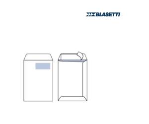 Busta a sacco Self con finestra strip adesivo 23 x 33 cm 100 gr bianco - 3387