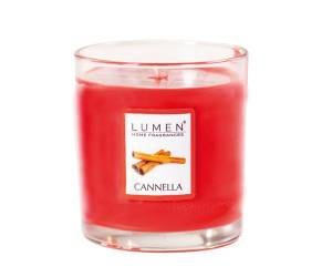 Candela in bicchiere cannella - 8769