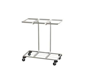 Carrello mobile Triflux 83,3x36x90 cm con ruote 3 portasacco da 100 lt - 8844
