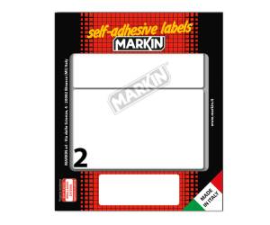 Etichette adesive in carta permanenti 115 x 70 mm 2 etichette per foglio - 4929
