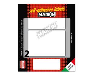 Etichette adesive in carta permanenti 95 x 66 mm 2 etichette per foglio 10 fogli bianco - 4928