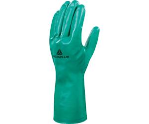 Guanti da lavoro industriale Nitrex VE801 nitrile floccato cotone taglia 09 verde - 8608