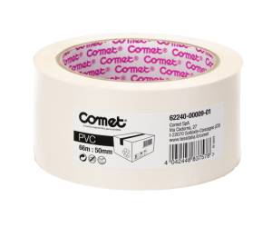 Nastro adesivo 5 cm x 66 mt PVC bianco - 4599