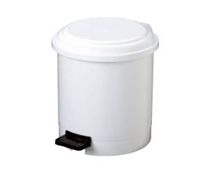 Pattumiera a pedale Ruf PP 3 lt diametro 17,5 cm altezza 21 cm bianco - 8847