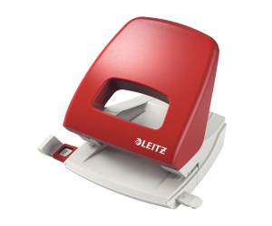 Perforatore Metal Rim 5005 passo 8 cm max 25 fogli 2 fori rosso - 1251