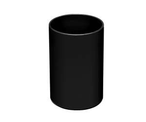 Portapenne a bicchiere Coral 7,5 x 11 cm nero Lebez 328 N - 4460