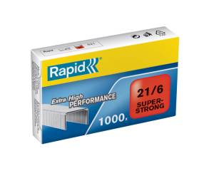 Punti Super Strong 21,6,6 6 acciaio zincato metallo scatola da 1000 pezzi - 2175