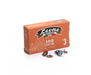 Puntine n 3 acciaio lucido Leone - 3741