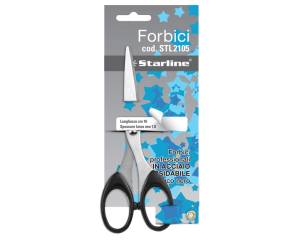 Forbici - lama in acciaio - impugnatura in ABS - 16 cm - nero - Starline - 4370 - 8025133025425 - DMwebShop