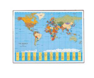 Sottomano Geographic Planisfero Laufer 40 x 53 cm - 4039