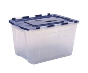 Contenitore multiuso 43 x 59 x 35 cm - 55 lt - PP - con coperchio a cerniera blu - trasparente - Fellowes - Bankers Box - 100135775 - 43859804887 - DMwebShop