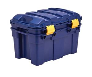 Baule multiuso 39 x 59 x 33 cm - 40 lt - PP - con coperchio - blu-giallo - Fellowes - Bankers Box - 100135776 - 43859804894 - DMwebShop