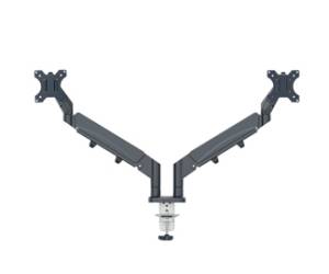 Braccio salvaspazio - per 2 monitor - grigio scuro - Leitz - 65370089 - 4002432134687 - DMwebShop