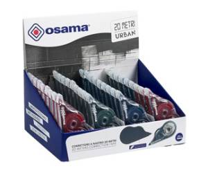 Correttore a nastro 20 Metri 5 mm x 20 mt involucro colori assortiti Urban - 30525