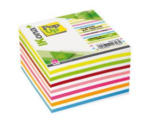 Foglietti Cubo collato su un lato colori assortiti 9,5 x 9,5 cm 720 fogli - 30398