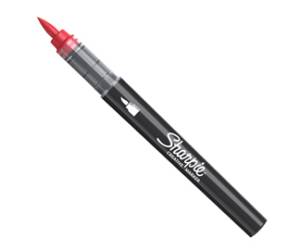 Marcatore acrilico punta pennello rosso - 30407