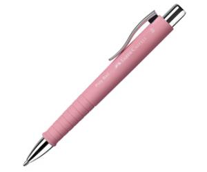 Penna a sfera a scatto Poly Ball Urban punta 0,7 mm fusto rose Faber Castell - 30510
