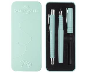 Set stilo B Poly Pen sfera Poly Ball punta 0,7 mm fusto caribic blue - 30506
