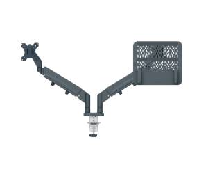 Braccio salvaspazio - per 2 monitor e laptop - grigio scuro - Leitz - 65380089 - 4002432134700 - DMwebShop