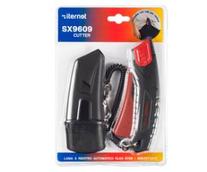 Cutter Super Safety SX 9609 con custodia lama a rientro automatico - 1095