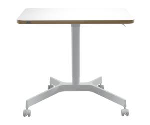 Scrivania Compatta pneumatica Sit Stand mobile 80 x 60 x 75 cm bianco - 1041