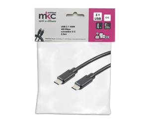 Cavo USB - 2.0 C-C - 100W - 480Mbps - 0,5 mt - Mkc Melchioni - 486611204 - 8006012376036 - DMwebShop