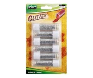 Porporina glitter - 2 gr - argento - conf. 6 tubi - Lebez - 5134-AG - 8007509513422 - DMwebShop