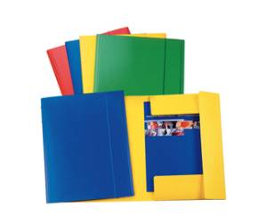 Cartellina con elastico - presspan - 3 lembi - 870 gr - 25 x 35 cm - giallo - conf. 5 pezzi - Esselte - 390342090 - 8004157042090 - DMwebShop