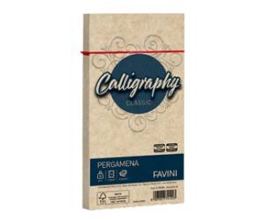 Busta Calligraphy Pergamena 110 x 220 mm 90 gr nocciola 04 - 1520