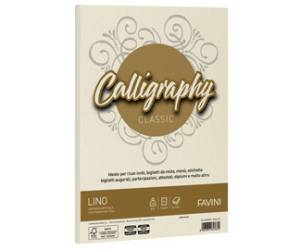 Carta Calligraphy Lino A4,200 gr avorio 02 confezione 50 fogli - 1580
