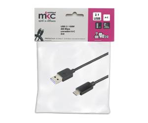 Cavo USB 2,0 A C 100W 480Mbps 2 mt - 1412