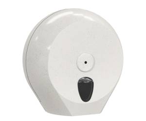 Dispenser per carta igienica Mini Jumbo plus Woodplastic 273 x 128 x 270 mm rotolo diametro 23 cm bianco - 1952