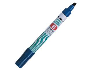 Marcatore Super Color permanente punta scalpello 5 mm blu - 1510