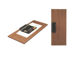 Portaconto con fermaglio 24 x 10 cm legno - 1843