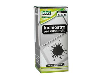 Inchiostro per cuscinetti - 30 ml - senza olio - nero - Lebez - 1483-NE - 8007509148358 - DMwebShop