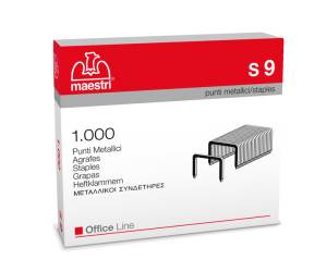 Punti - S9 - 23/9 - acciaio - metallo - conf. 1000 pezzi - Romeo Maestri - 1005415 - 8005231182015 - DMwebShop