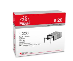 Punti - S20 - 23/20 - acciaio - metallo - conf. 1000 pezzi - Romeo Maestri - 1005419 - 8005231182053 - DMwebShop