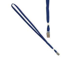Cordoncino per portabadge blu - 49 x 1 cm - conf. 100 pezzi - Lebez - 31-093-BL-B - 8007509310939 - DMwebShop