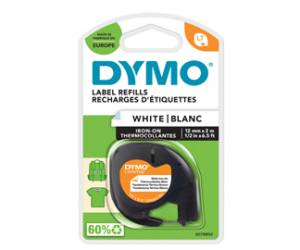 Nastro Letratag - 12 mm x 2 mt - bianco - termoadesivo - Dymo - S0718850 - 5411313187695 - DMwebShop